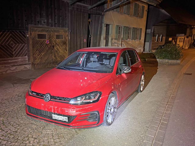 Unfall in Ammerswil. Foto: Polizei AG