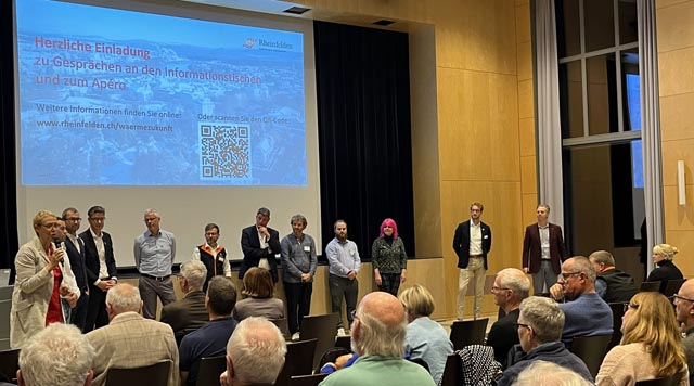 Gut besuchte Infoveranstaltung zum Heizungsersatz im Rahmen der Wärmezukunft Rheinfelden. Foto: pst